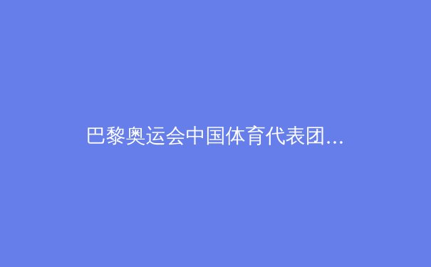 巴黎奥运会中国体育代表团夺金点深度解析：优势项目与黑马选手 - 4